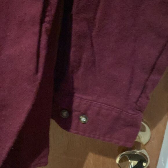 Eddie Bauer Mens XLT Material like flannel button down long sleeve - Picture 6 of 9